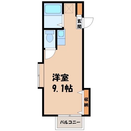 東武宇都宮駅 徒歩11分 2階の物件間取画像